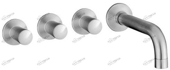 Quadrodesign Комплект для ванны на 4 отверстия с раздельными розетками Ono sun-id-1502561