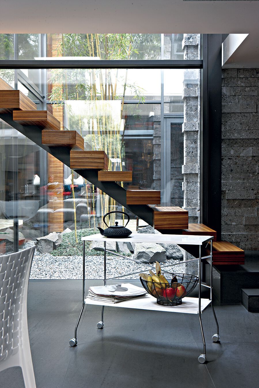 Хромированная стальная складная тележка для еды Kartell FLIP ARCH-00134517