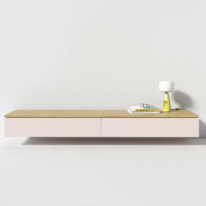 Тумба под телевизор с ящиками серо-бежевая 180 см Low BRAGIN DESIGN  00-3879360 Бежевый;серый