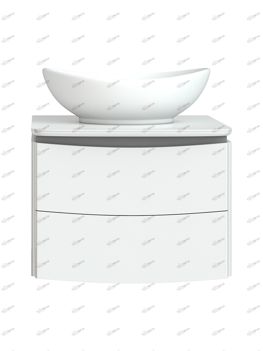 Тумба совр Cosmo 60600⨉520⨉440 мм белый Santreyd sun-id-665290