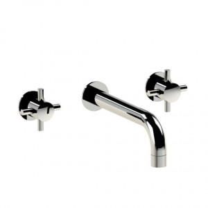 47.273 Смеситель для умывальника настенный на 3 отверстия под натяжку HORUS Range Minoé
