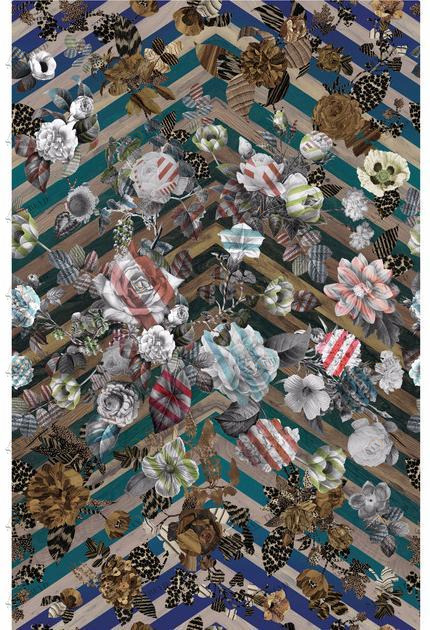 moooi Прямоугольный коврик с цветочным рисунком из ткани sun-id-1430888