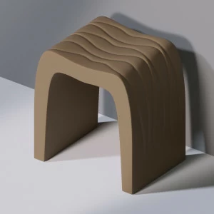 Стул для ванной C100 WAVES SEAT желтый