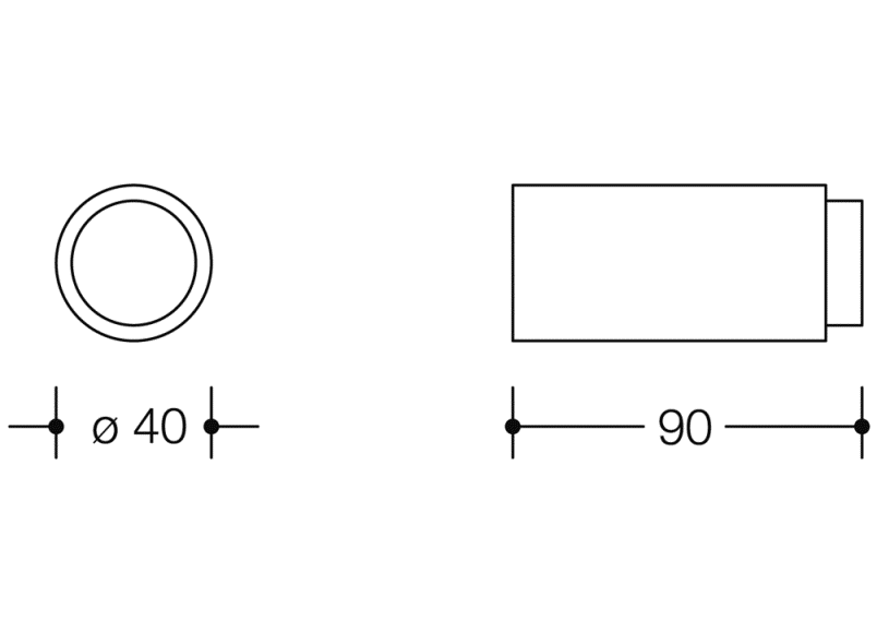 611.90 буфер двери стены HEWI System 111 | Polyamid  - Вид №1