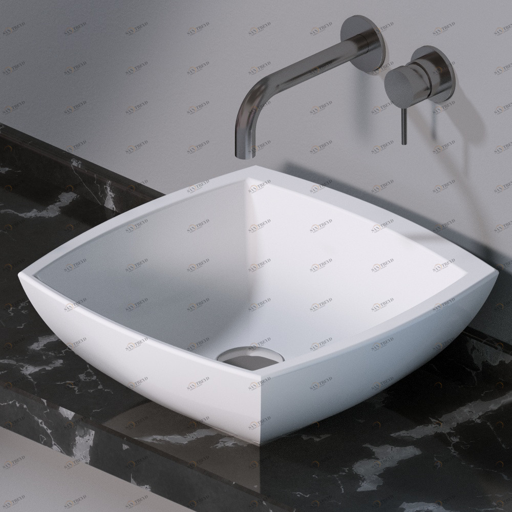 L246100 Накладная раковина на столешницу  квадратная A. e T. Italia SPOT AeT ITALIA