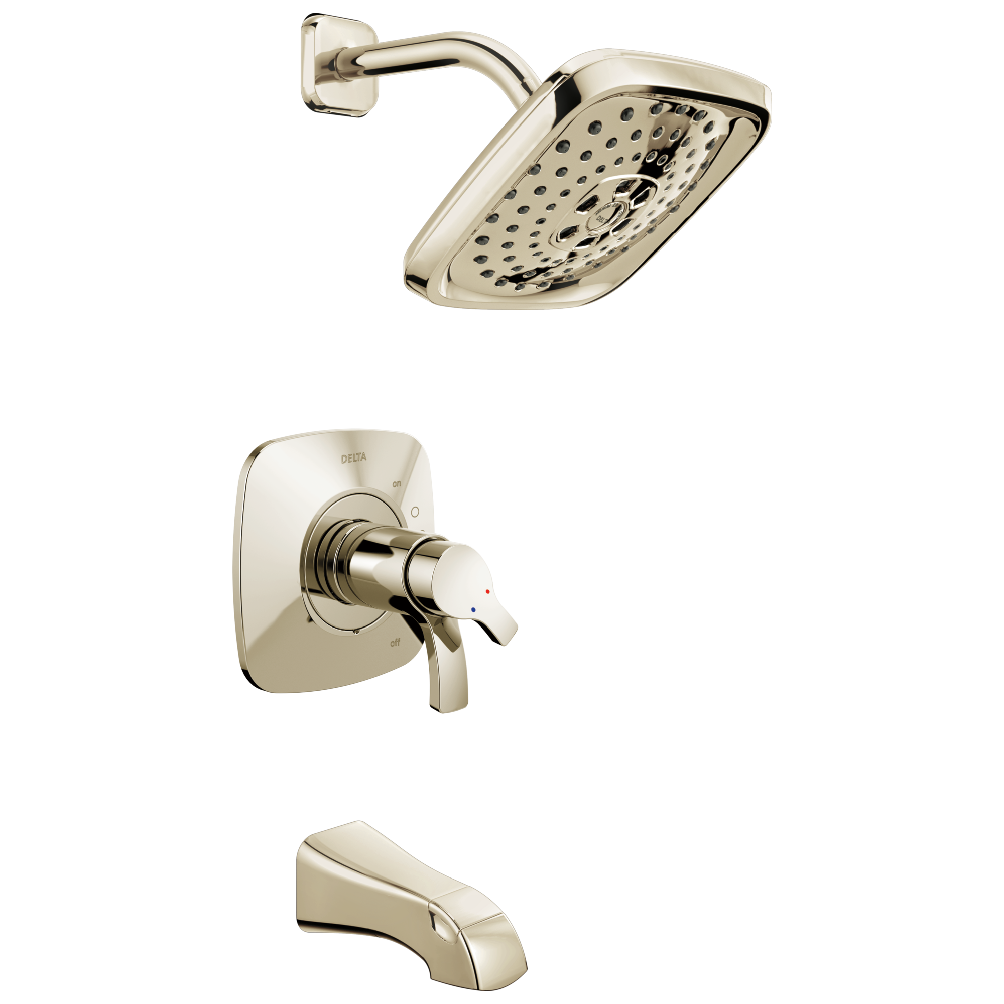 T17452-SS Monitor® 17 Series H2Okinetic® для ванны и душа Delta Faucet Tesla Нержавеющая сталь