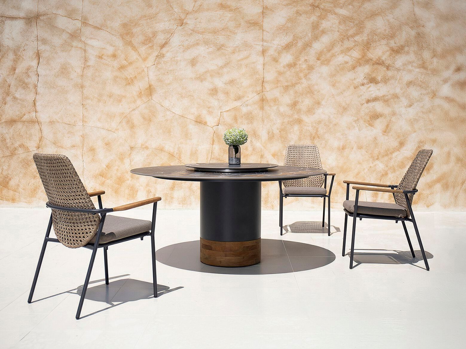 Тканевый штабелируемый садовый стул с подлокотниками MAMAGREEN Clara ARCH-00082803 - Вид №7