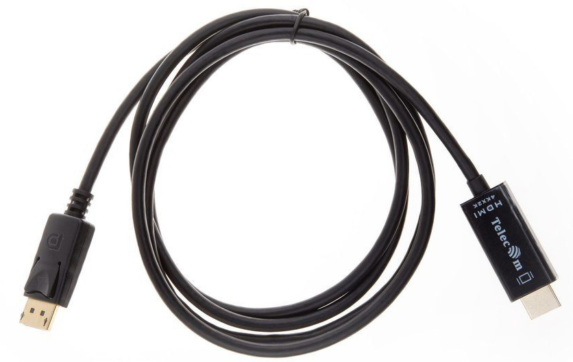 TA811-1.8M Кабель-переходник displayport m-> hdmi m 4k@30hz 1.8m telecom [) VCOM Santreyd 
