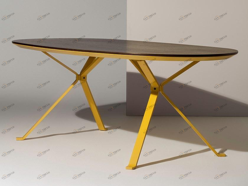 Manerba Овальный деревянный стол Revo U1700fm80 / u1700fm8