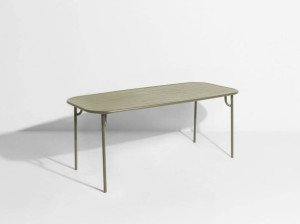 Алюминиевый прямоугольный садовый стол с порошковым покрытием