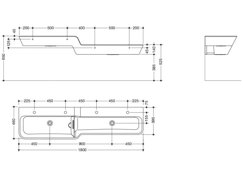 950.12.306 Несколько умывальников с градуированной высотой HEWI Waschtische  - Вид №3