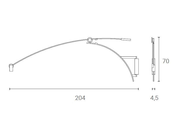 Регулируемая металлическая светодиодная настенная лампа ZAVA NINO SBRACCIO ARCH-00062968 - Вид №2
