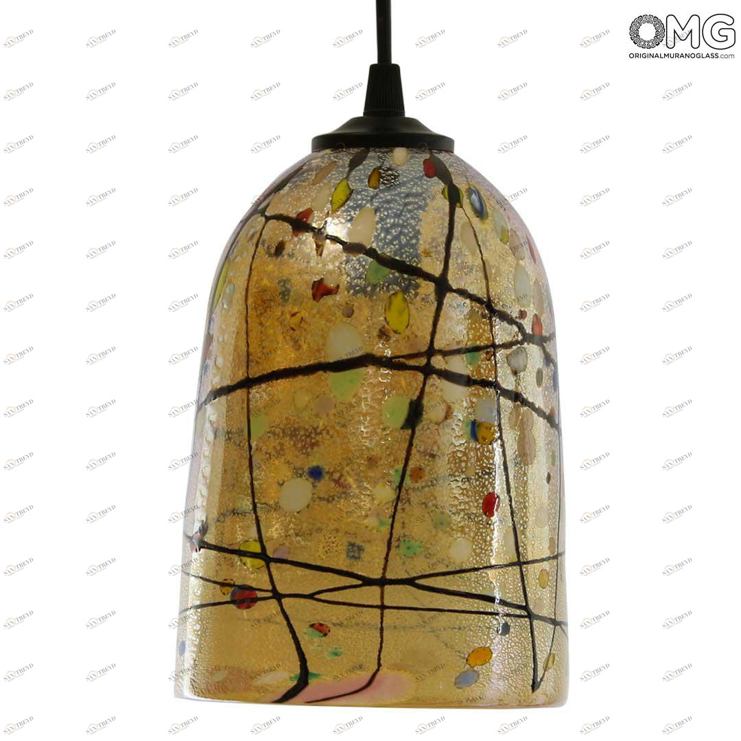 4062 ORIGINALMURANOGLASS Потолочный светильник Миро бежевый - муранское стекло OMG 12 см 