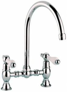 Rubinetteria Giulini Смеситель для умывальника на 2 отверстия с регулируемым изливом Praga - praga crystal F7537p