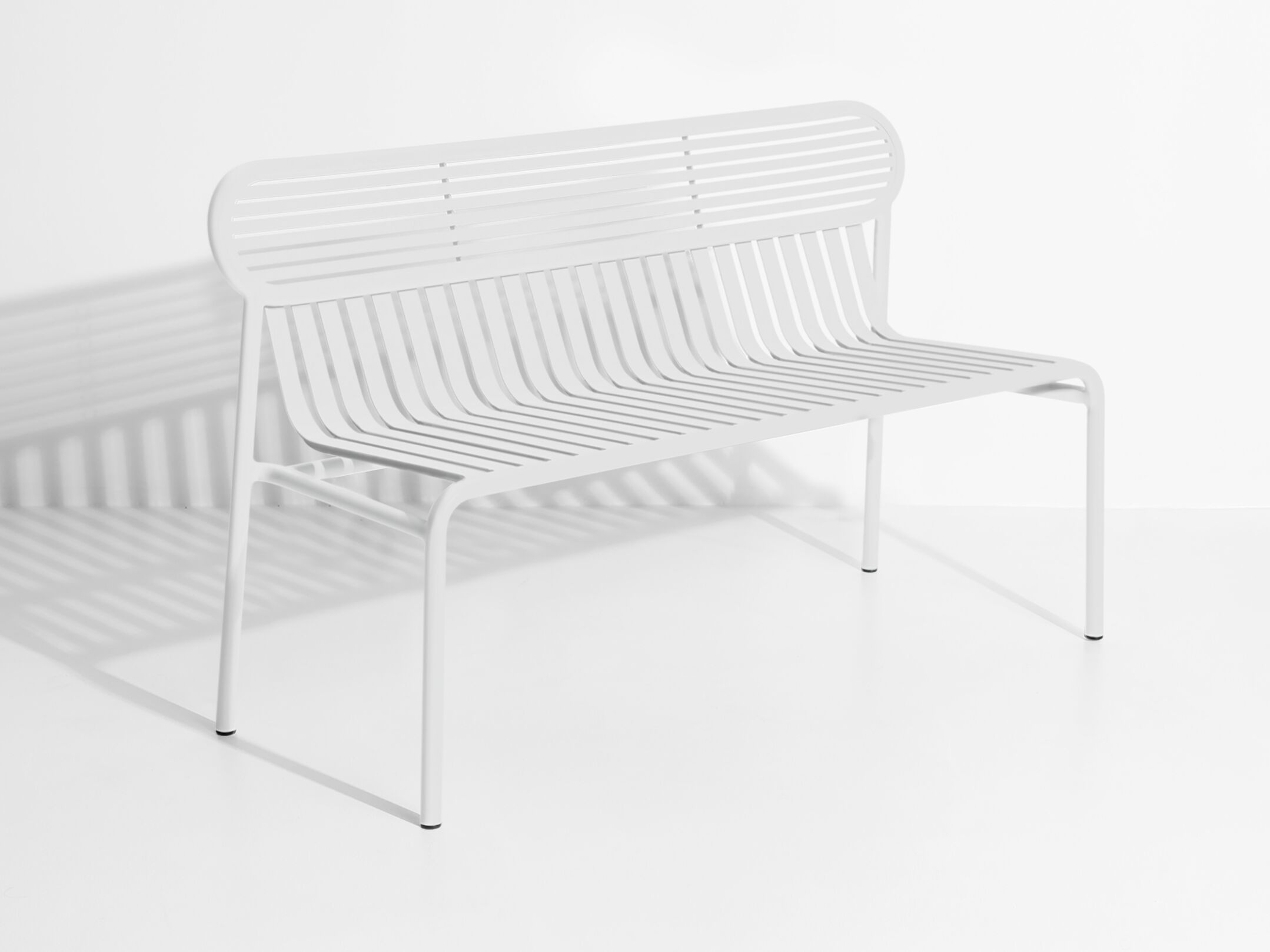 Алюминиевая садовая скамейка с порошковым покрытием Petite Friture WEEK-END ARCH-00004384 - Вид №9