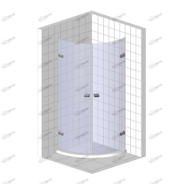 Душевые двери в нишу 120x200 GK-862R стекло прозрачное 6 мм GUTEWETTER TREND DOOR 120X200GK862R