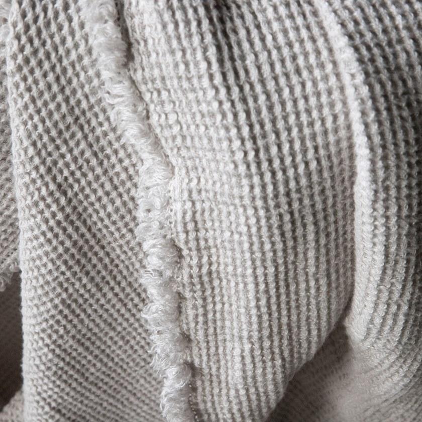 LinenMe Однотонный льняной плед ручной работы Washed waffle big 0913501  - Вид №6