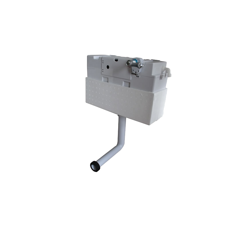 Burlington Bespoke Бачок скрытого монтажа на заказ с рычагом смыва, хром, керамика Moon Grey F6CC CG  - Вид №1