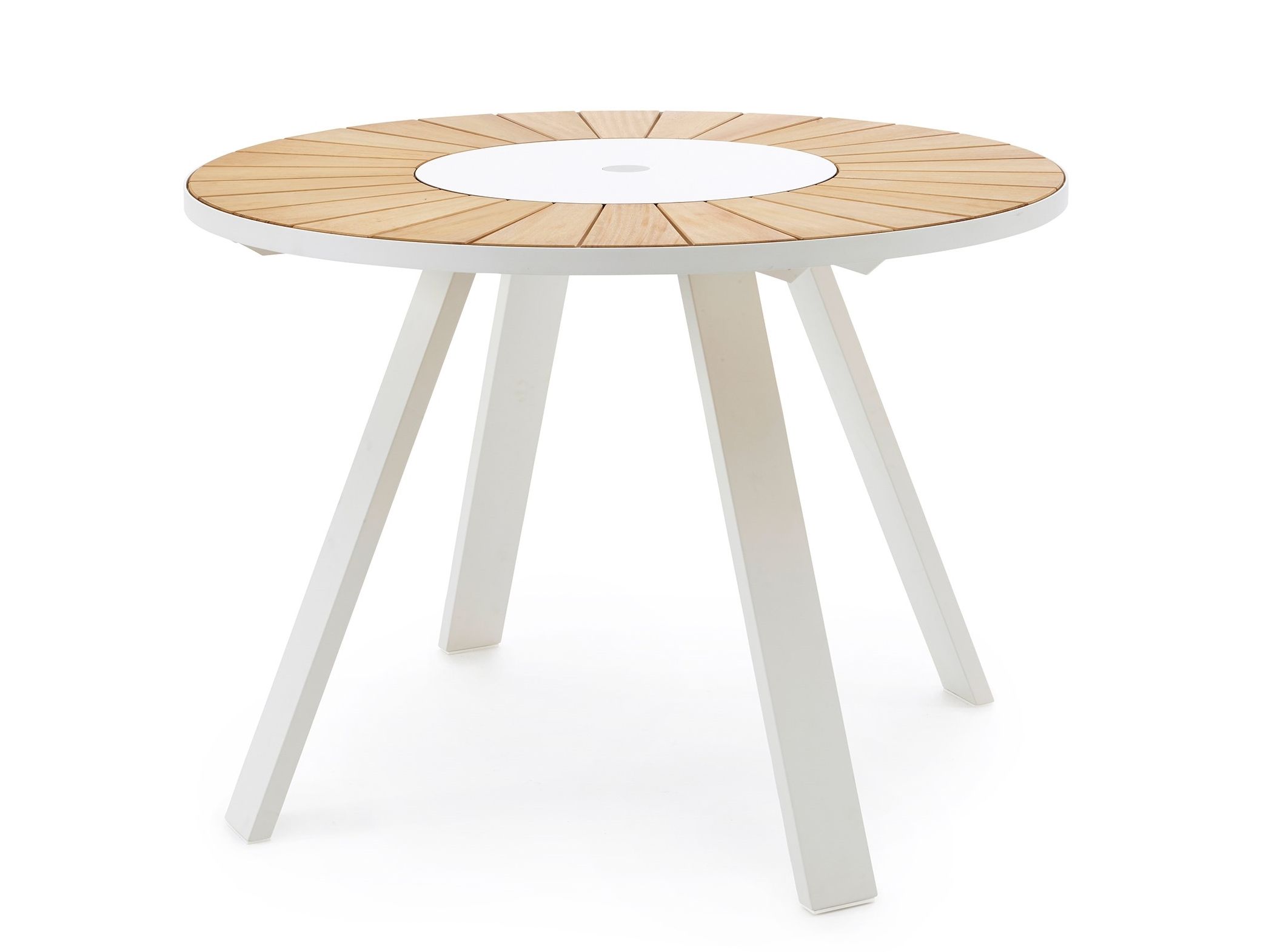 Высокий садовый стол в ироко с ленивой Сьюзен Extremis Pantagruel ARCH-00068395