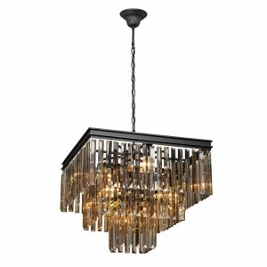 Подвесная люстра Vitaluce V5160-1/4+4+1 VITALUCE ДИЗАЙНЕРСКИЕ 328102 Черный;прозрачный;коричневый