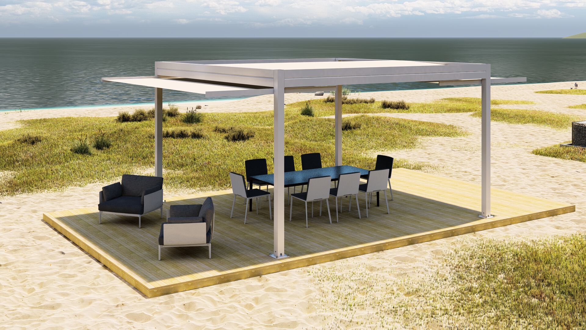 Самонесущая конструкция с раздвижной выдвижной крышкой L'Officina by Adami S5 EXTENS ARCH-00051196 - Вид №1