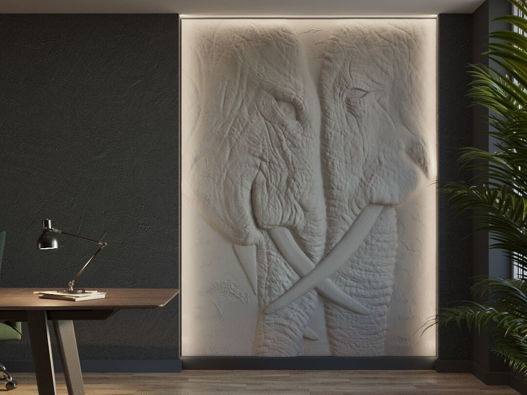 Трехмерная декоративная гипсовая панель WallDeco DILEMMA ARCH-00016538