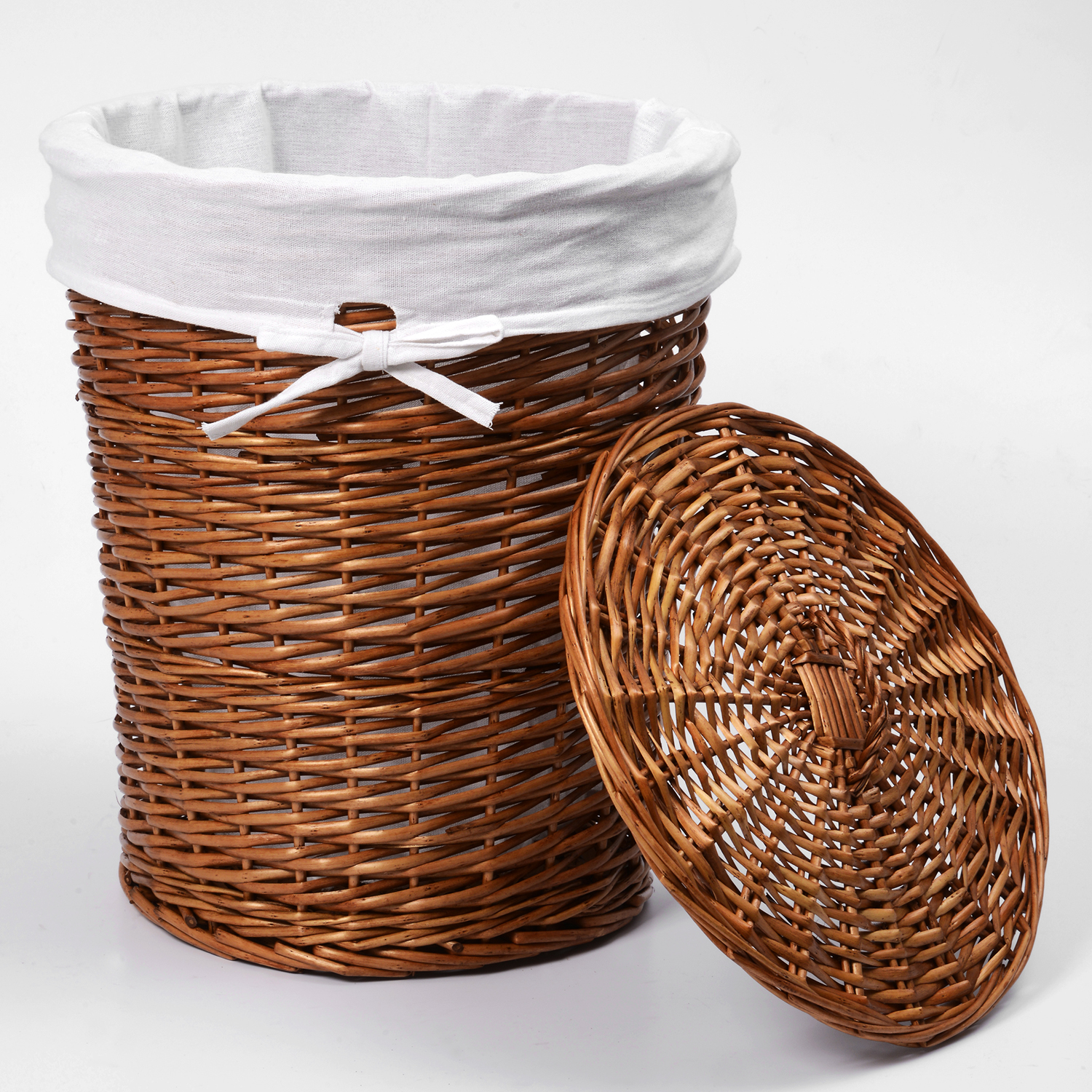 WB-350-M Leine Плетеная корзина для белья с крышкой WasserKRAFT  - Вид №1