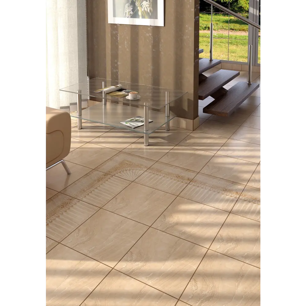 Плитка напольная Belani Агат G 41.8x41.8 см 1.75 м² цвет бежевый STLM-2077928 - Вид №4
