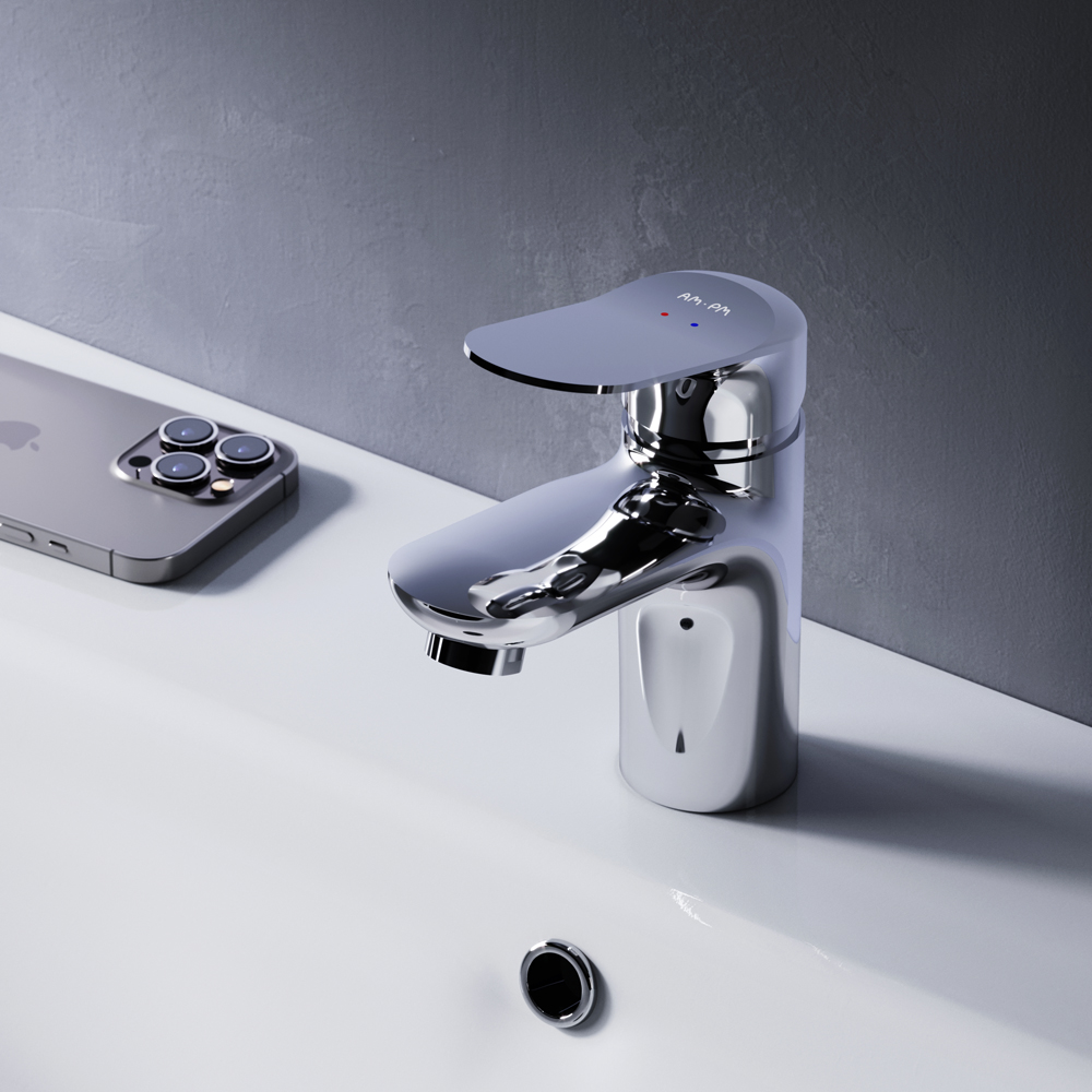 F85C02100 смеситель для умывальника хром шт AM.PM Sunny