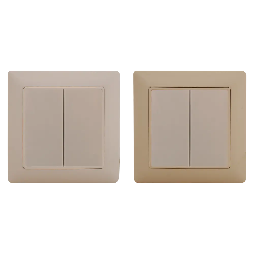 Переключатель встраиваемый ABB Basic 55 2 клавиши, цвет белый 13606861 STLM-2144631 Basic55 - Вид №1