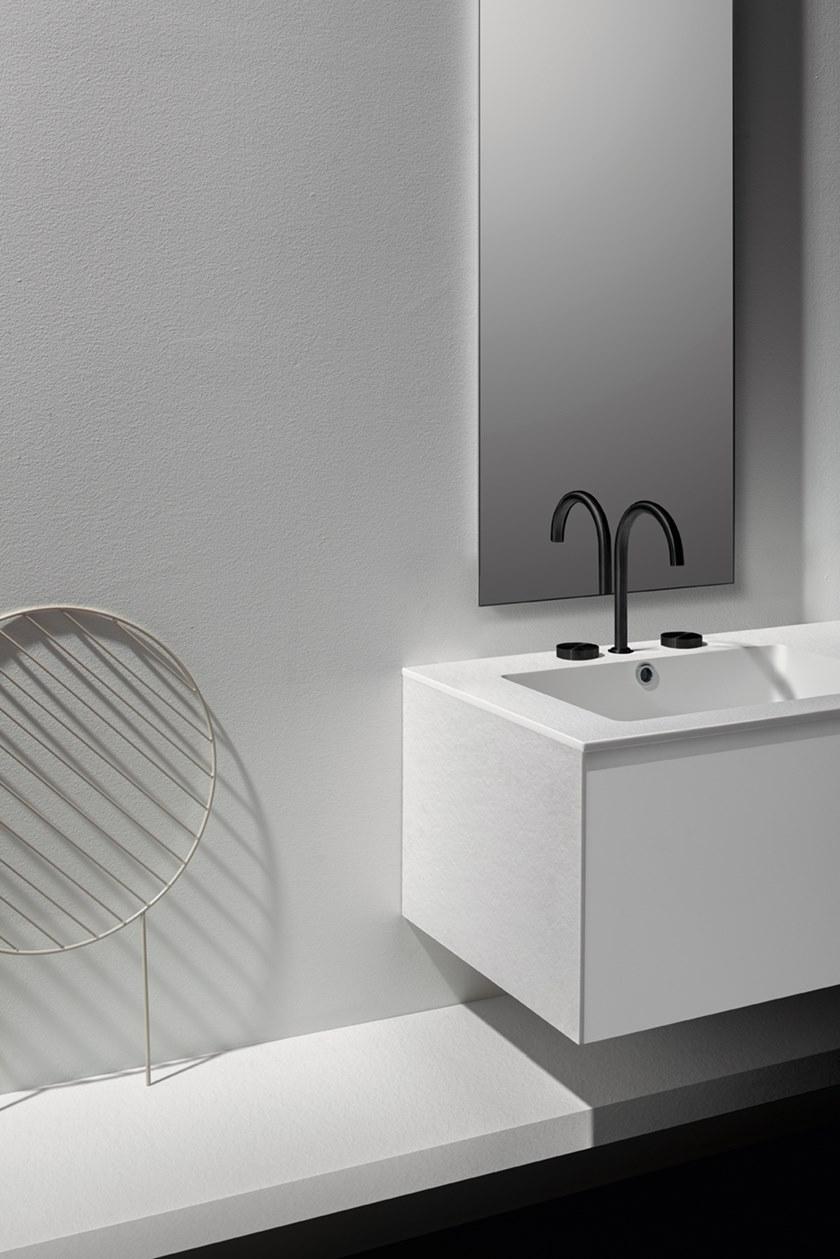 ARBLU Двойная лакированная тумба под умывальник с ящиками 5.zero sun-id-1513304 - Вид №3