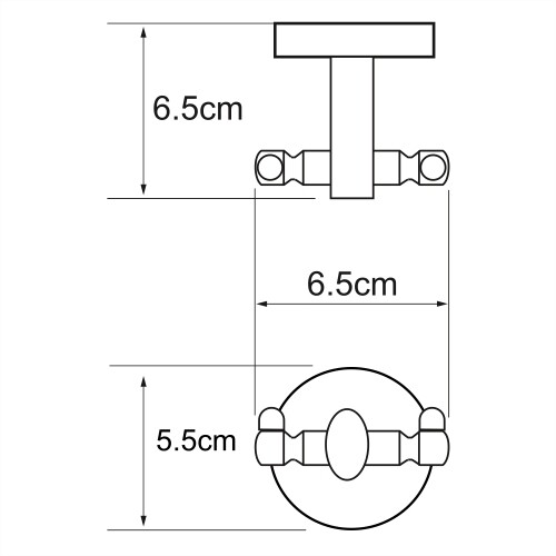 K-6223D Rhein Крючок двойной WasserKRAFT Rhein K-6200  - Вид №2