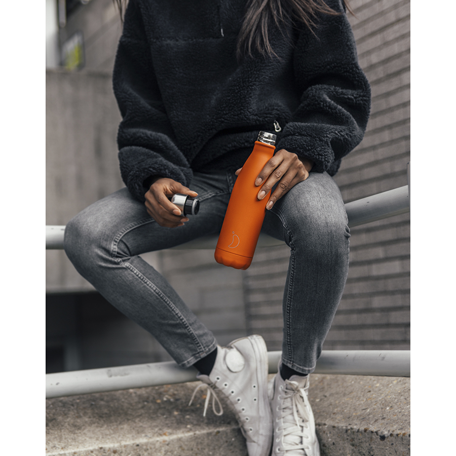 B500NEORG Термос neon, 500 мл, оранжевый Chilly's Bottles  - Вид №2