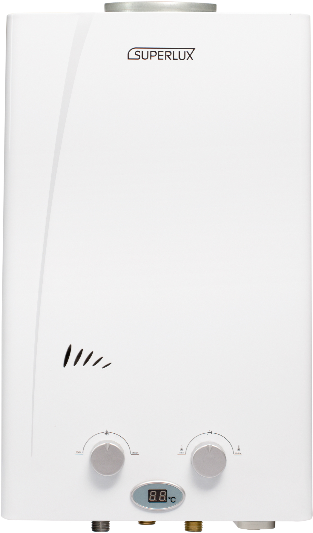 SUPERLUX Газовая колонка 10 л/мин с электророзжигом и защитой от перегрева 13402017