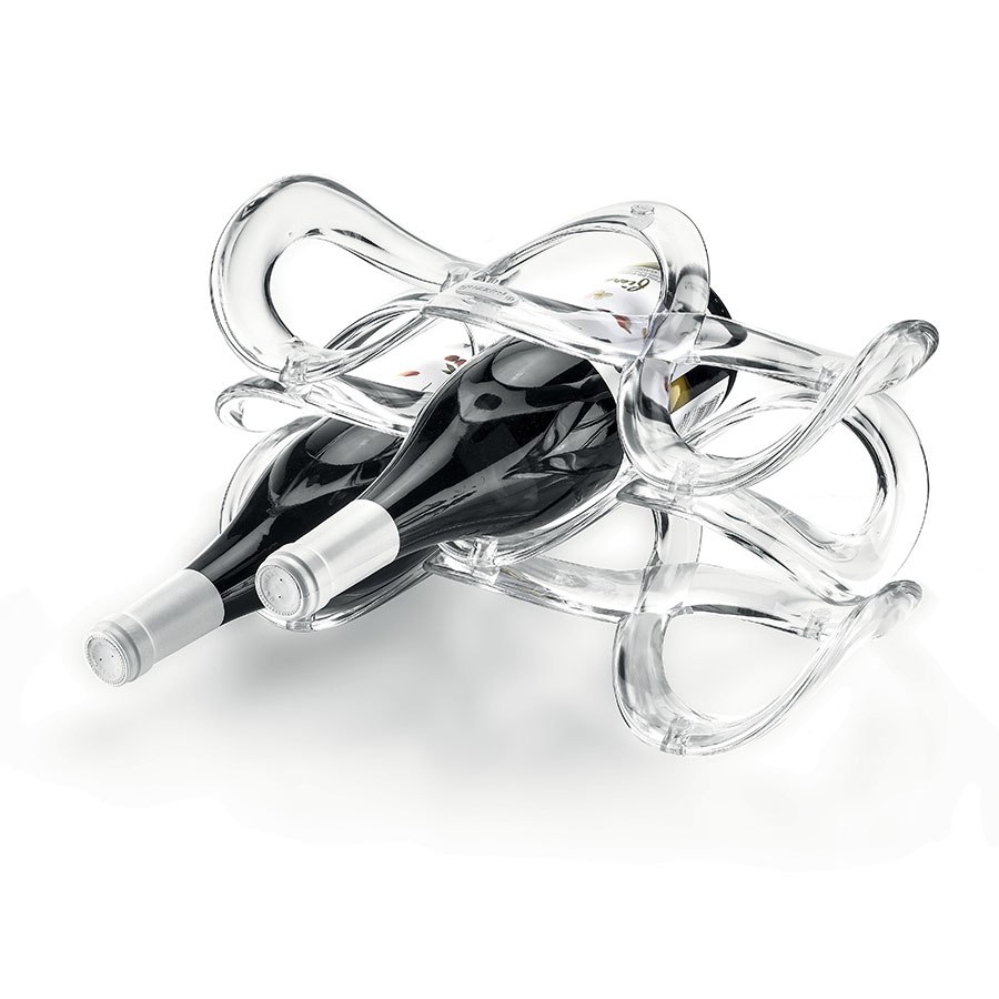 Подставка для бутылок стеклянная 32 см прозрачная Cuvee GUZZINI  00-3872303 Прозрачный  - Вид №1