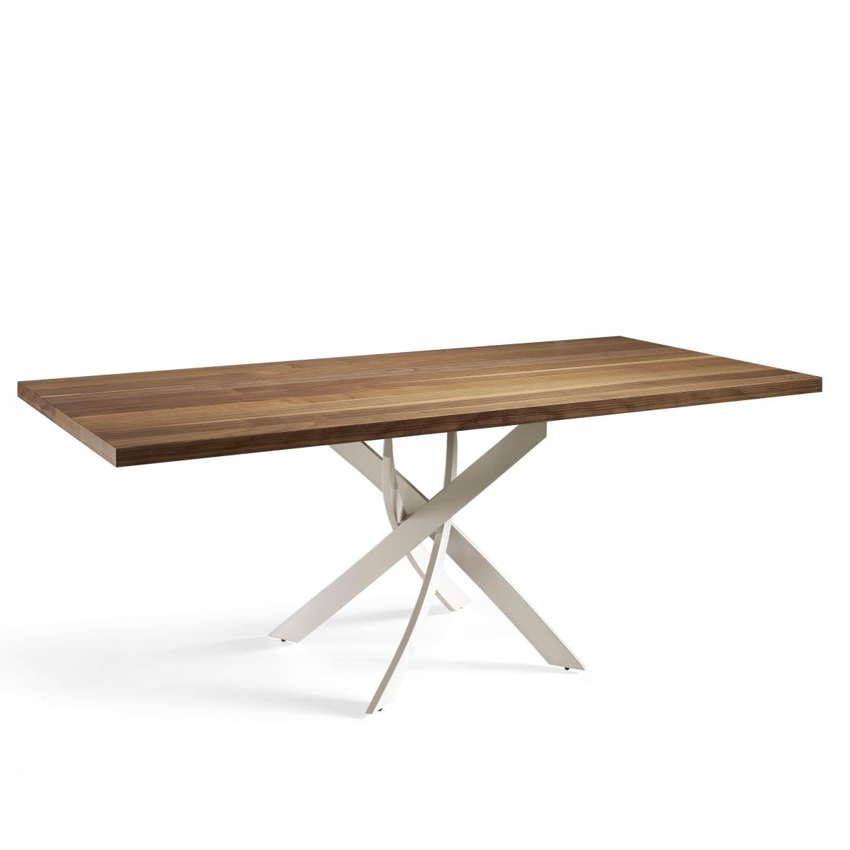 077760 Стол обеденный прямоугольный орех 180x95 ножки бежевые Angel Cerda F2133  - Вид №1