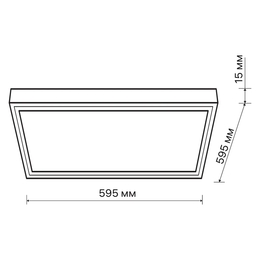 Панель светодиодная Ritter 48 Вт 595x595 мм опал 4000 К IP20 STLM-2156084 - Вид №7