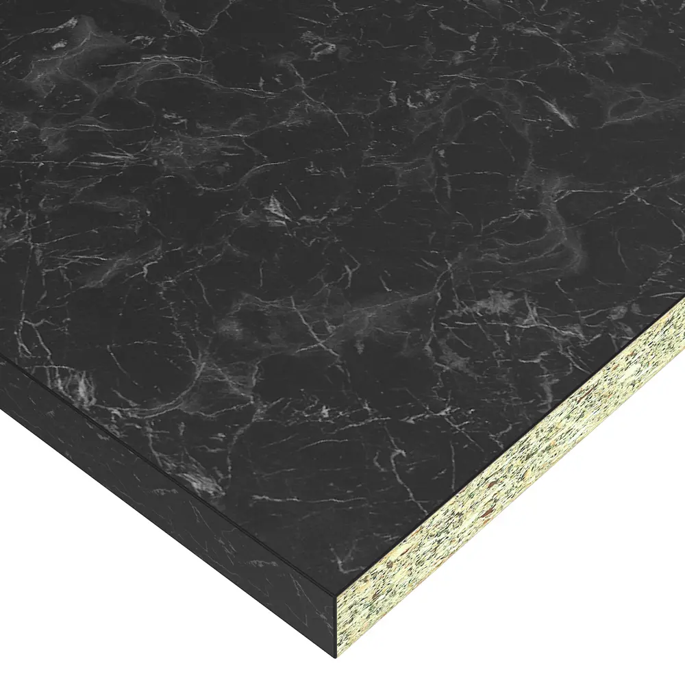 Столешница Delinia Кунгур 120x3.9x60 см HPL/ДСП цвет черный 86339595 STLM-2040246 ДСП Прямой угол - Вид №2