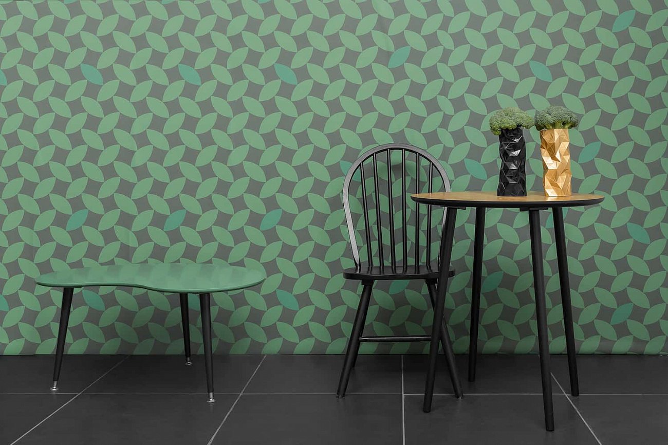 Обеденный стол круглый с дубовой столешницей 70 см с белым кантом "Спутник" WOODI  00-3966456 Беленый дуб;бежевый  - Вид №7