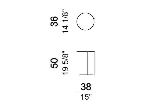 Круглый металлический журнальный столик In Stock Arketipo ARCH-00052592 - Вид №10
