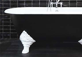 Gentry Home Bexley Cast iron bathtubs with feet Gold leaf GH101893  - Вид №1