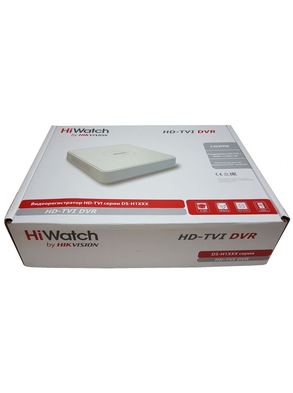 DS-H108G 8-ми канальный гибридный hd-tvi регистратор для аналоговых, hd-tvi, ahd и cvi камер + 2 ip-канала@1080p видеовход: 8 каналов bnc; аудиовход 1 rca; видеовыход 1 vga и 1 hdmi до 1080p; аудиовыход: 1 rca; h.264/h.264+; g.711u. разрешение записи tvi Santreyd  - Вид №2
