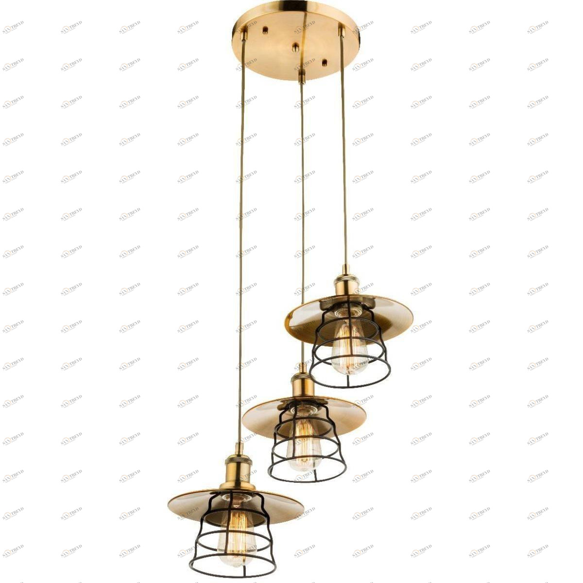 Подвесная люстра Globo 15086-3H GLOBO ДИЗАЙНЕРСКИЕ 107997 Бронза Ceramica Globo 