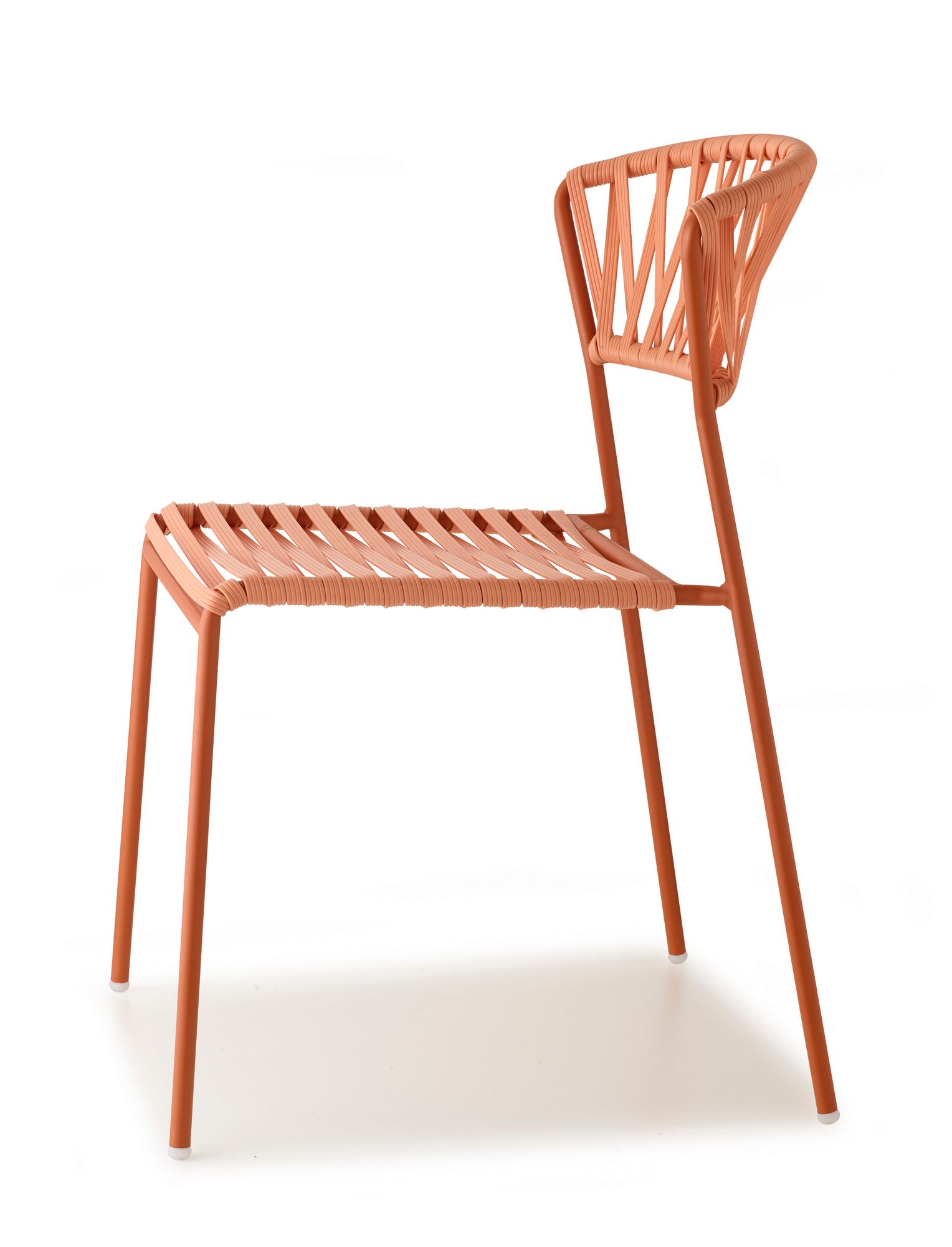 Открытый стул из нержавеющей стали и плетеной проволоки из ПВХ S-CAB Лиза ARCH-00125424 - Вид №20