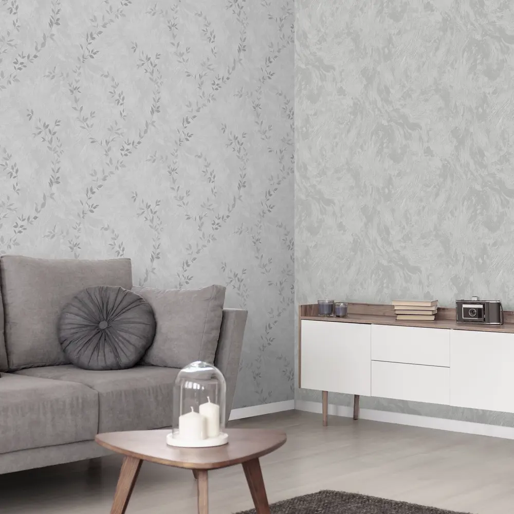 Victoria Stenova Afelia - серые флизелиновые обои с влагостойкостью 89423657 STLM-1577448 - Вид №5