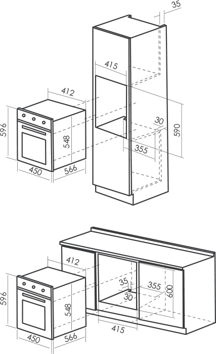 1197018 Электрический духовой шкаф MBS DE-453BL черный STDN-0035572 - Вид №13