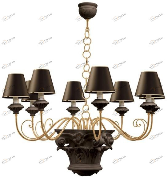 Carpanese Home Люстра из дерева непрямого света Heritage 5475