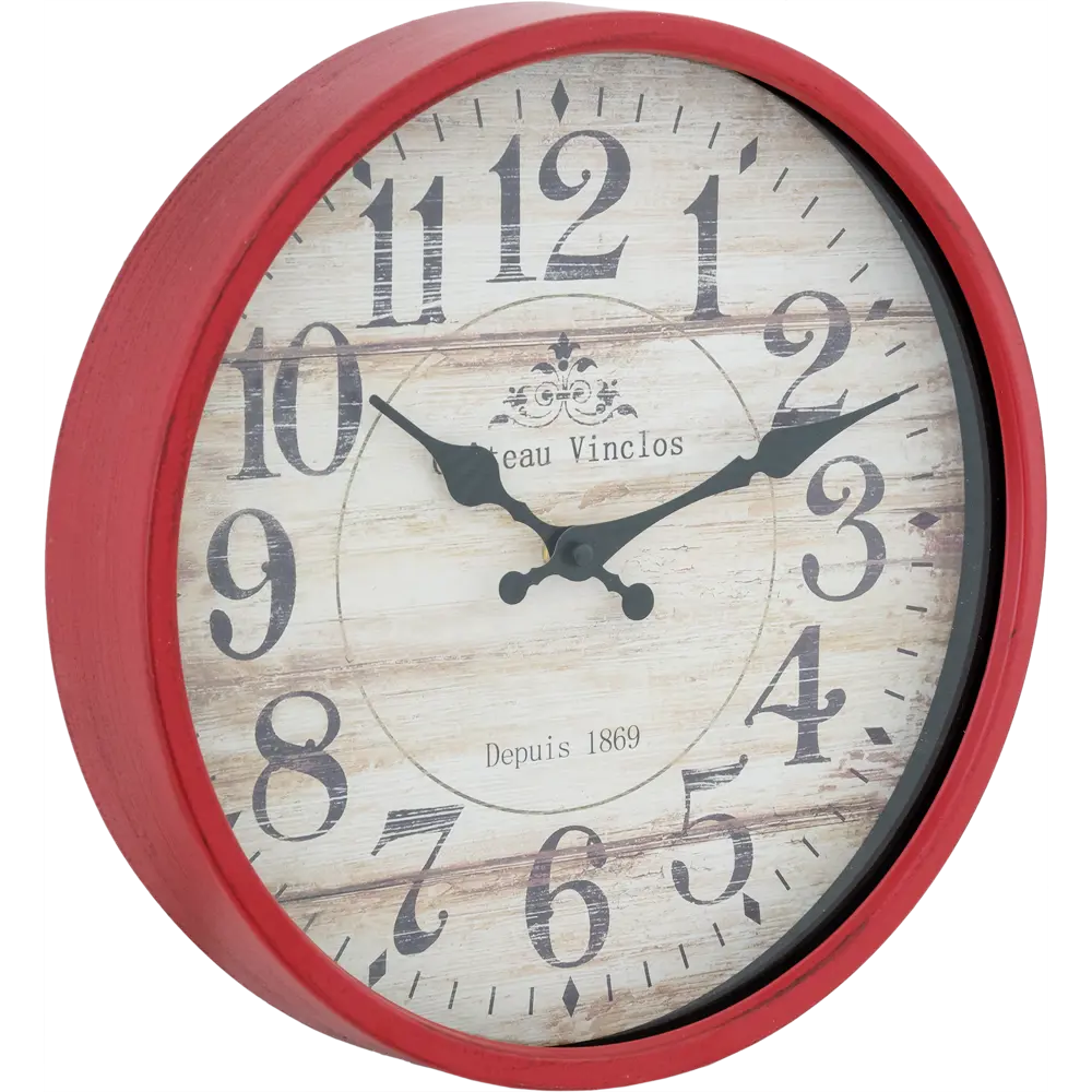 Часы настенные цвет красный 30 см 82674425 STLM-2130823 Atmosphera Retro - Вид №2