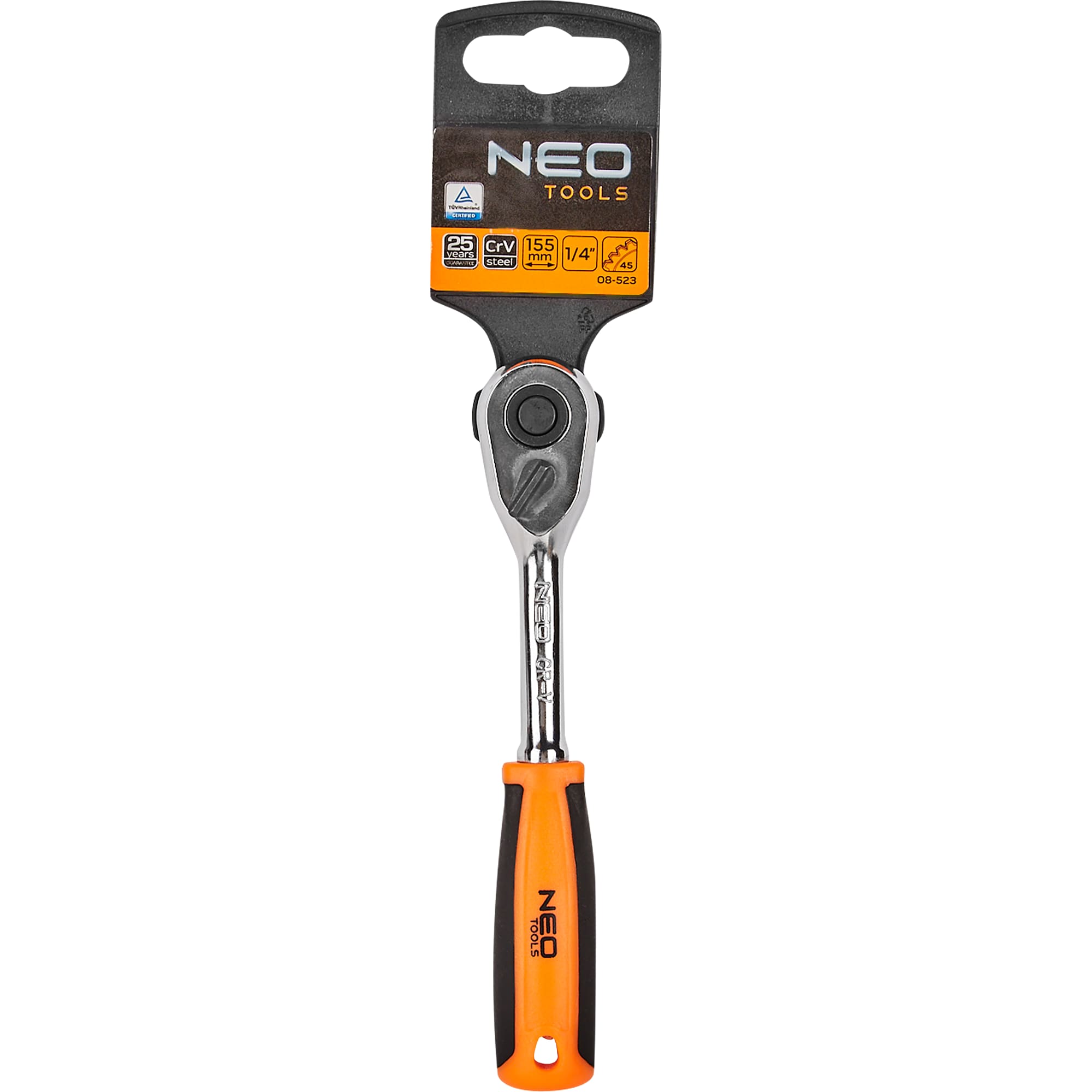 88287483 Трещотка Neo Tools, 1/4 дюйма, 155 мм Santreyd  - Вид №2