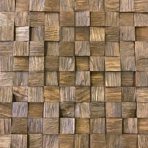 Мозаика и 3D панели из дерева Tarsi 3D 3d Колотый 1.0.13.1 Дуб Селект 3д (мозаика панели), рельефная (3Д (мозаика панели), Рельефная) 300х300 мм 1401100067 - Вид №1